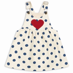 Soft Konges Sljd Blue Dot Nola Spencer Dress Gots Collar