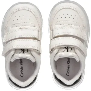 Sophisticated Calvin Klein Low Cut Velcro Sneakers White Sumptuous