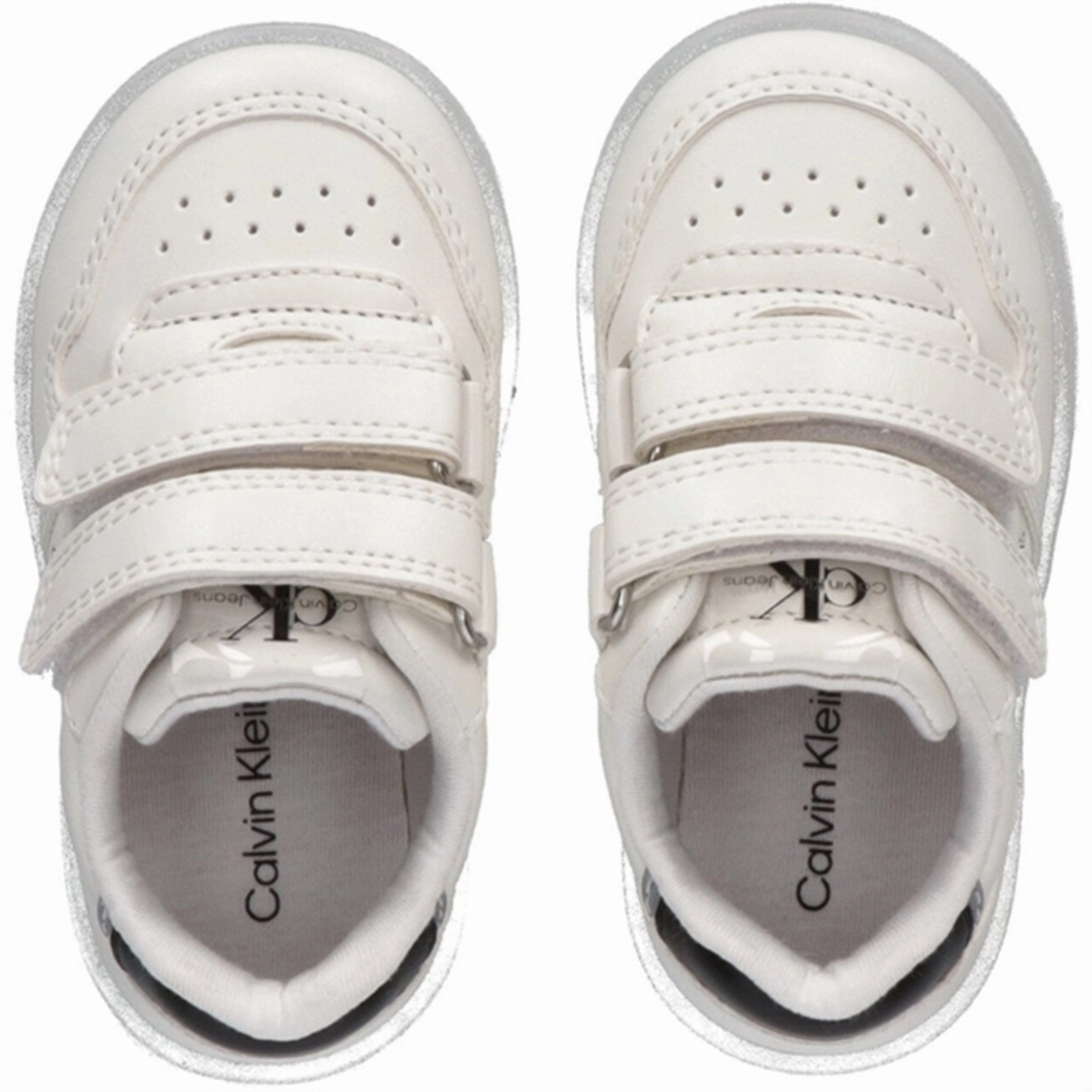 Artisanal Calvin Klein Low Cut Velcro Sneakers White Timeless