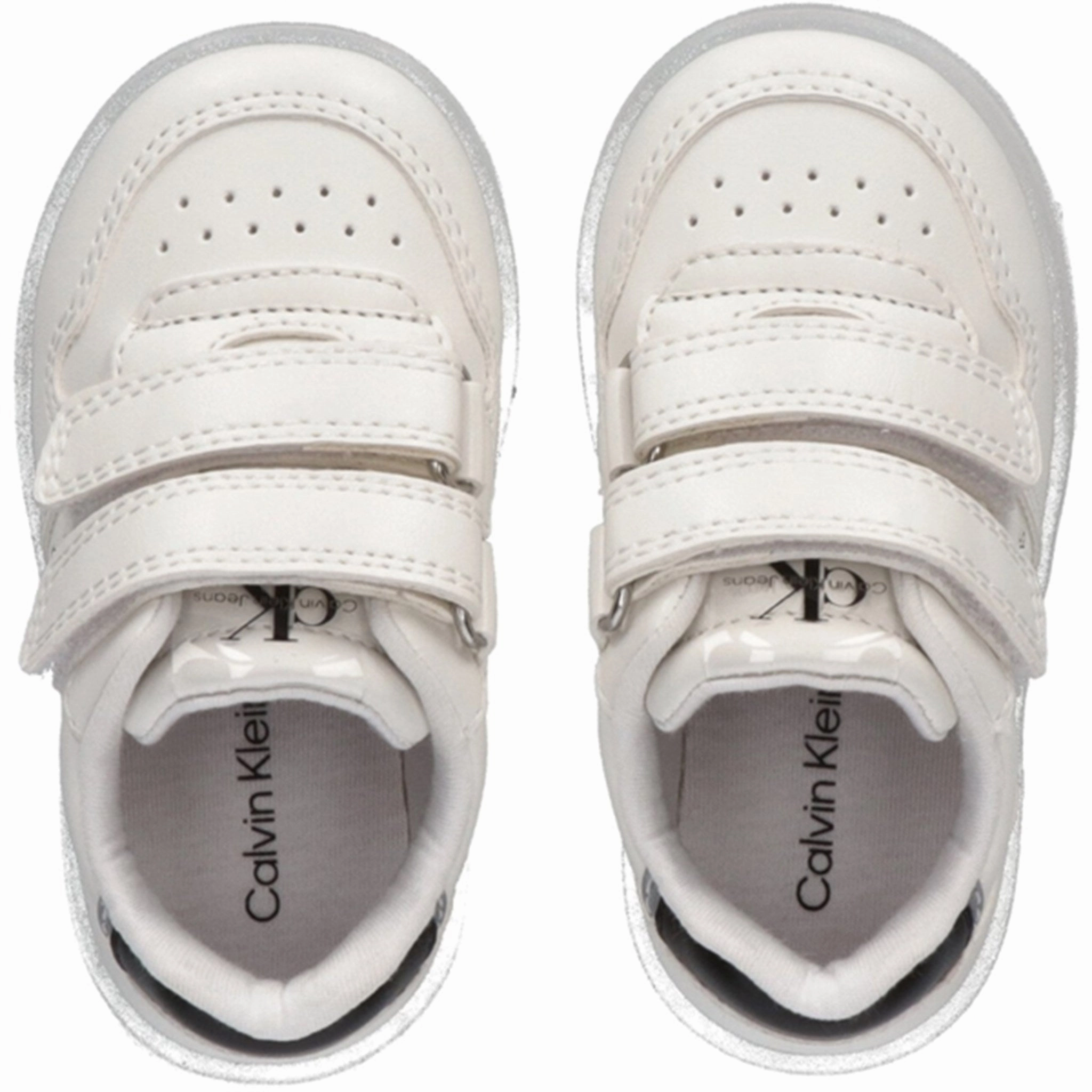 Unique Calvin Klein Low Cut Velcro Sneakers White Exclusive