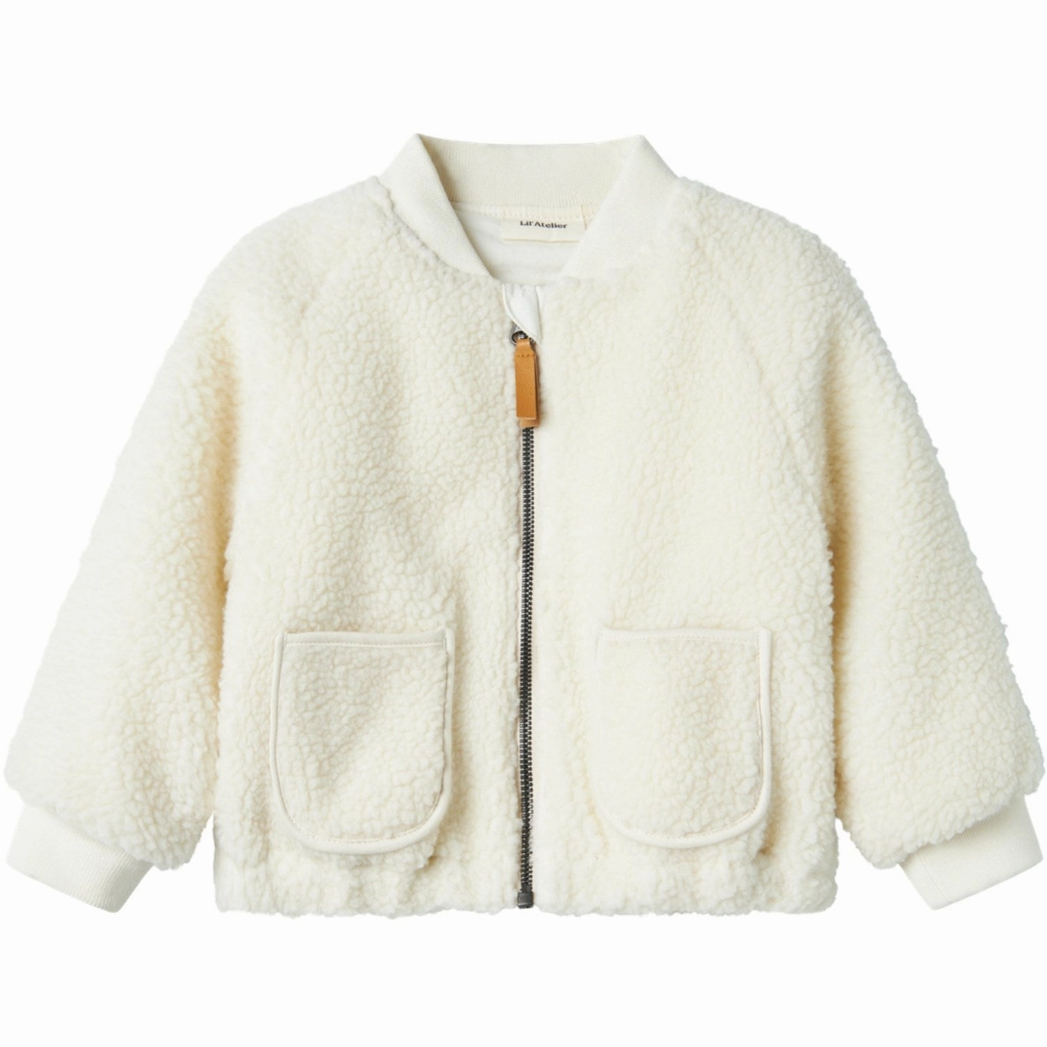 Sophisticated Lil'Atelier Coconut Milk Bee Lajo Bomber Jacket Leather