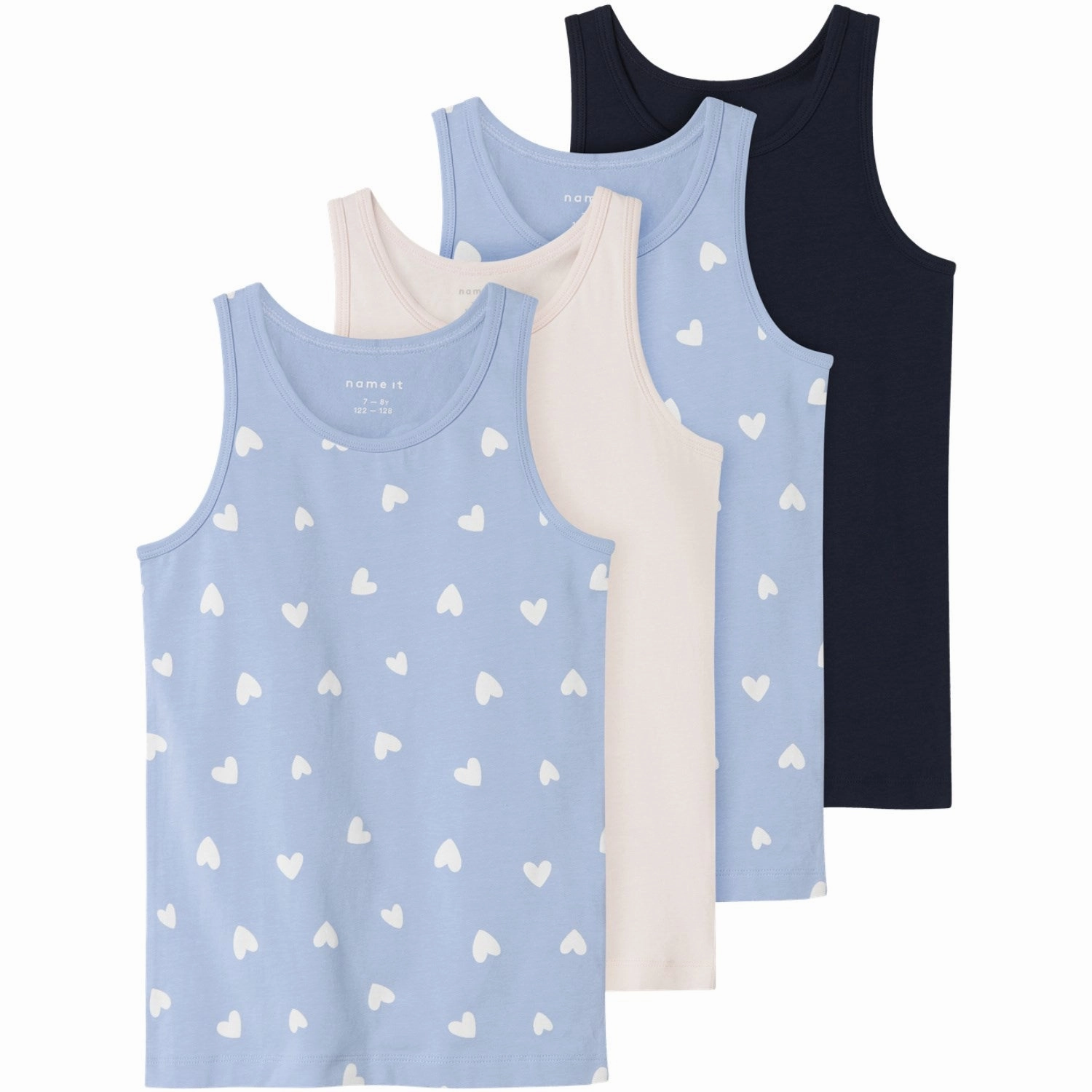 Exquisite Name It Serenity Tank Top 4-Pack Hearts Noos Ethical
