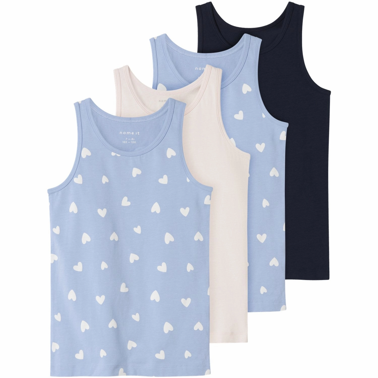 Sophisticated Name It Serenity Tank Top 4-Pack Hearts Noos Sophisticated