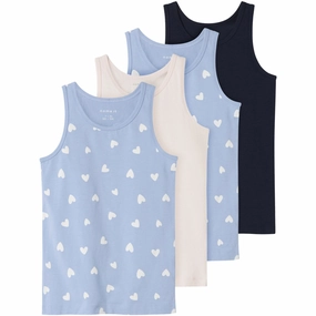 Sophisticated Name It Serenity Tank Top 4-Pack Hearts Noos Sophisticated