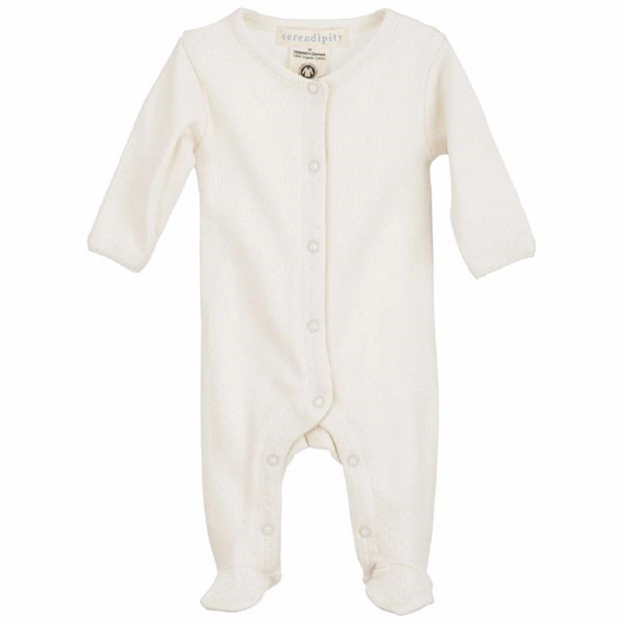 Sophisticated Serendipity Newborn Offwhite Pointelle Suit Cutting-edge