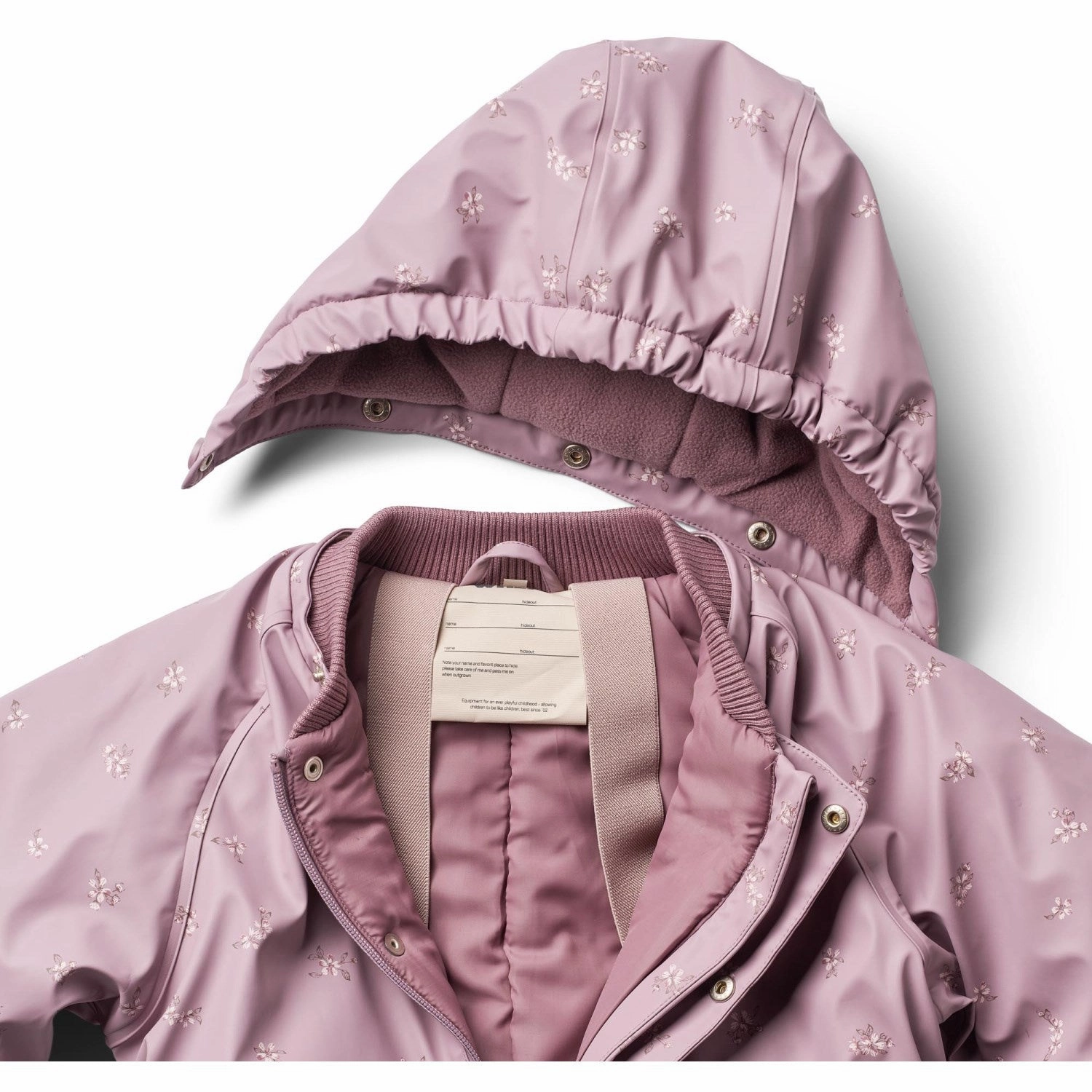 Sophisticated Wheat Soft Lilac Flowers Wintersuit Ludo