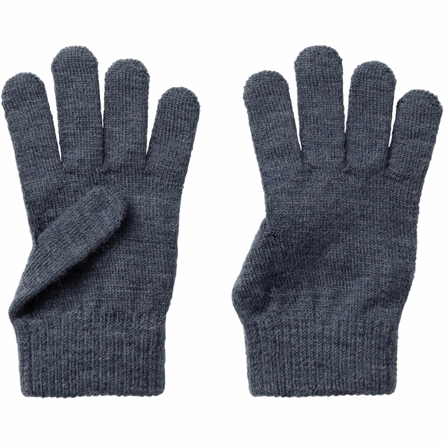 Sought-after Name It Ombre Blue Wholla Wool Gloves Impeccable