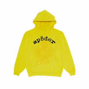 Sp5der Legacy Hoodie Yellow Signature craftsmanship Exclusive design