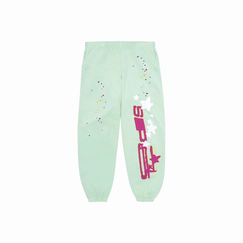 Sp5der Sweatpants Mint Iconic footwear Luxury craftsmanship