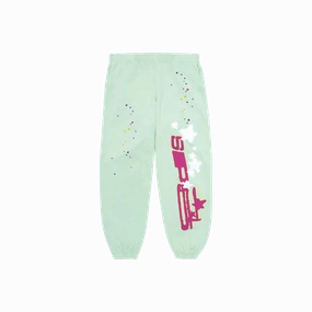 Sp5der Sweatpants Mint Iconic footwear Luxury craftsmanship