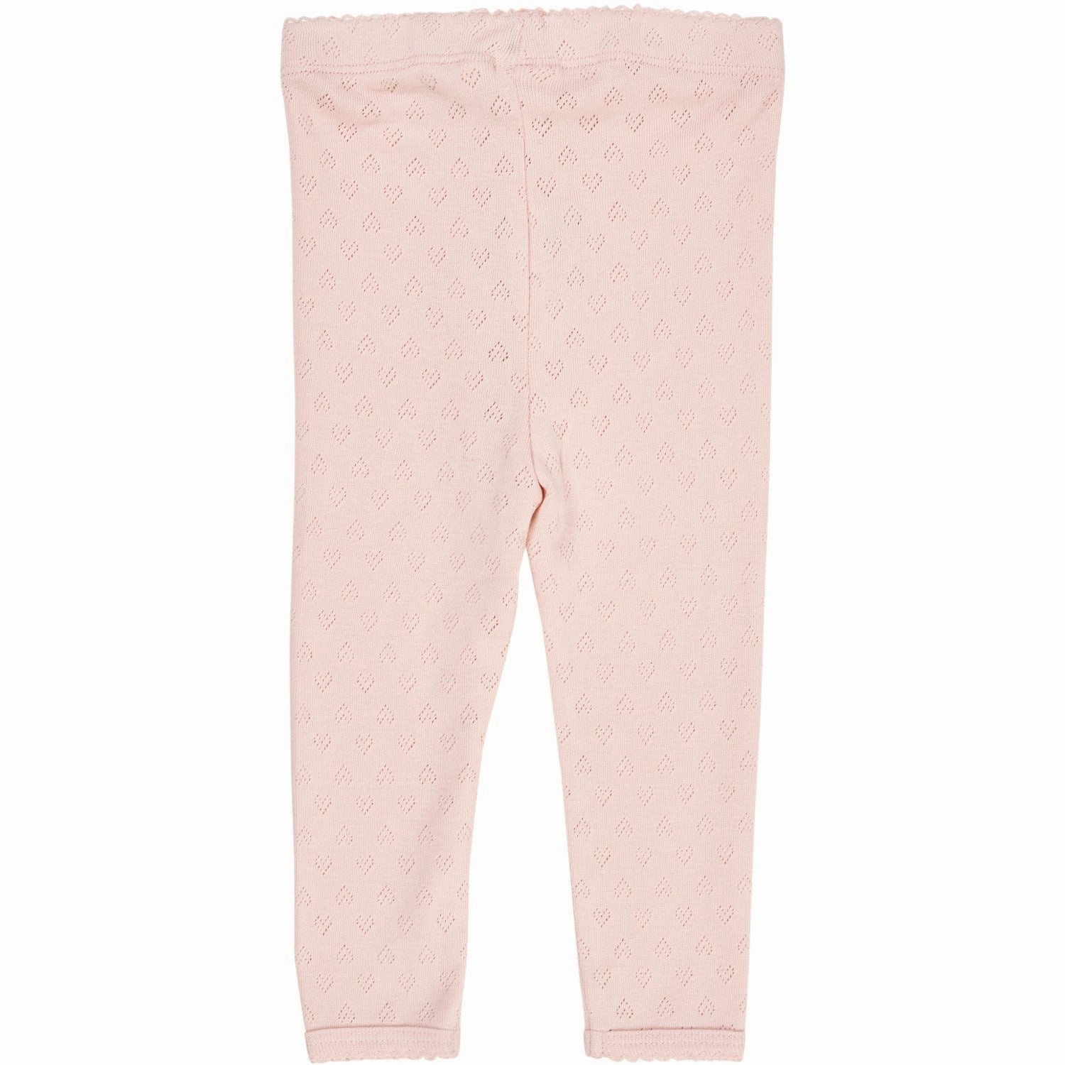 Spandex COPENHAGEN COLORS Dusty Rose Pointelle Heart Leggings