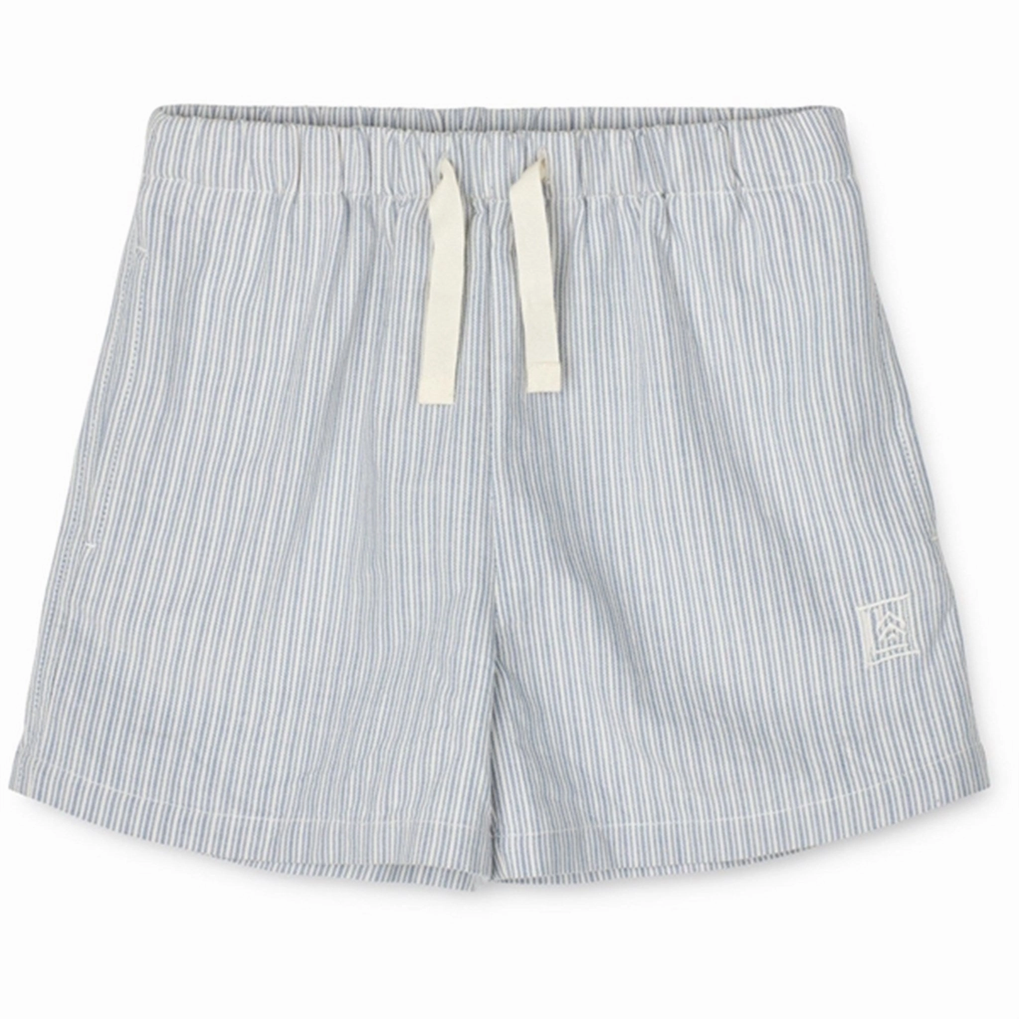 Spandex Liewood Y/D Stripe Riverside/Creme De La Creme Madison Stripe Shorts Trendy