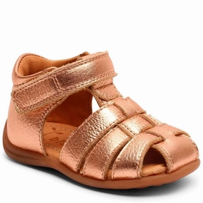 Spring shoes Bisgaard Carly Sandal Rose Gold Golf shoes