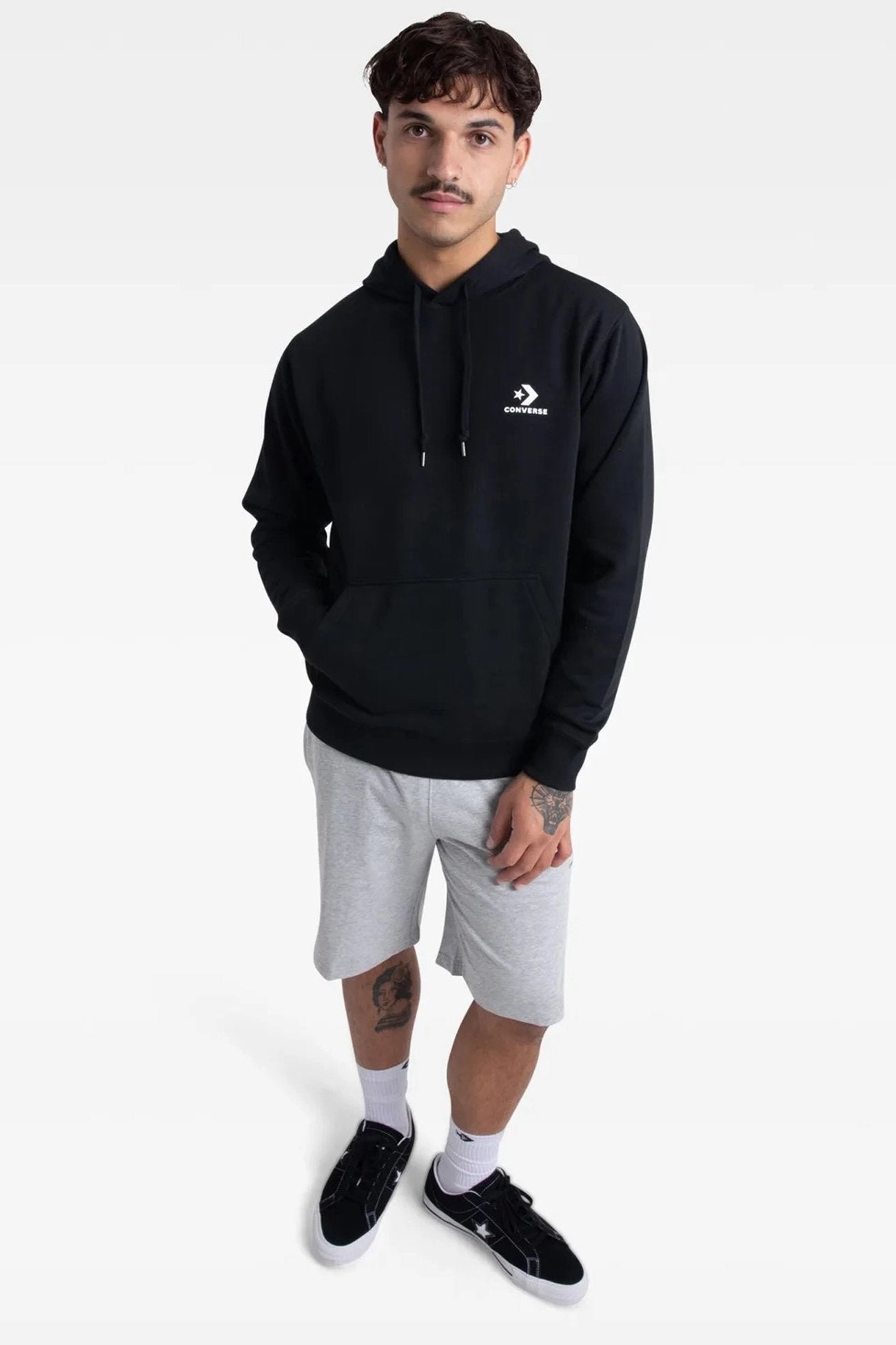 Star Chevron Core Hoodie Black sale deed