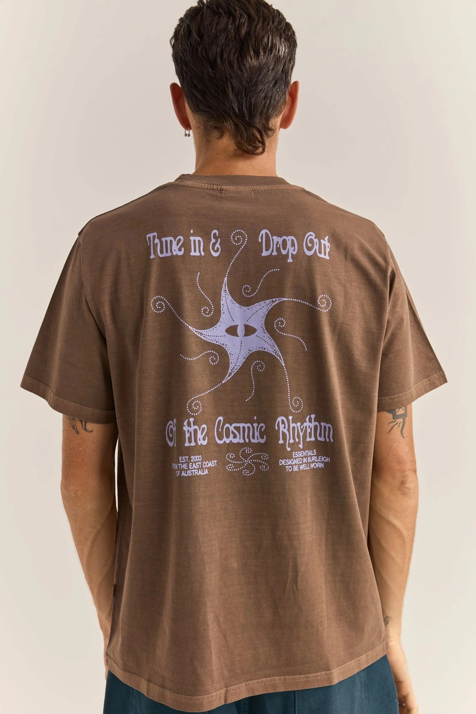 Star Vintage Short Sleeve T-Shirt Brown sale hm