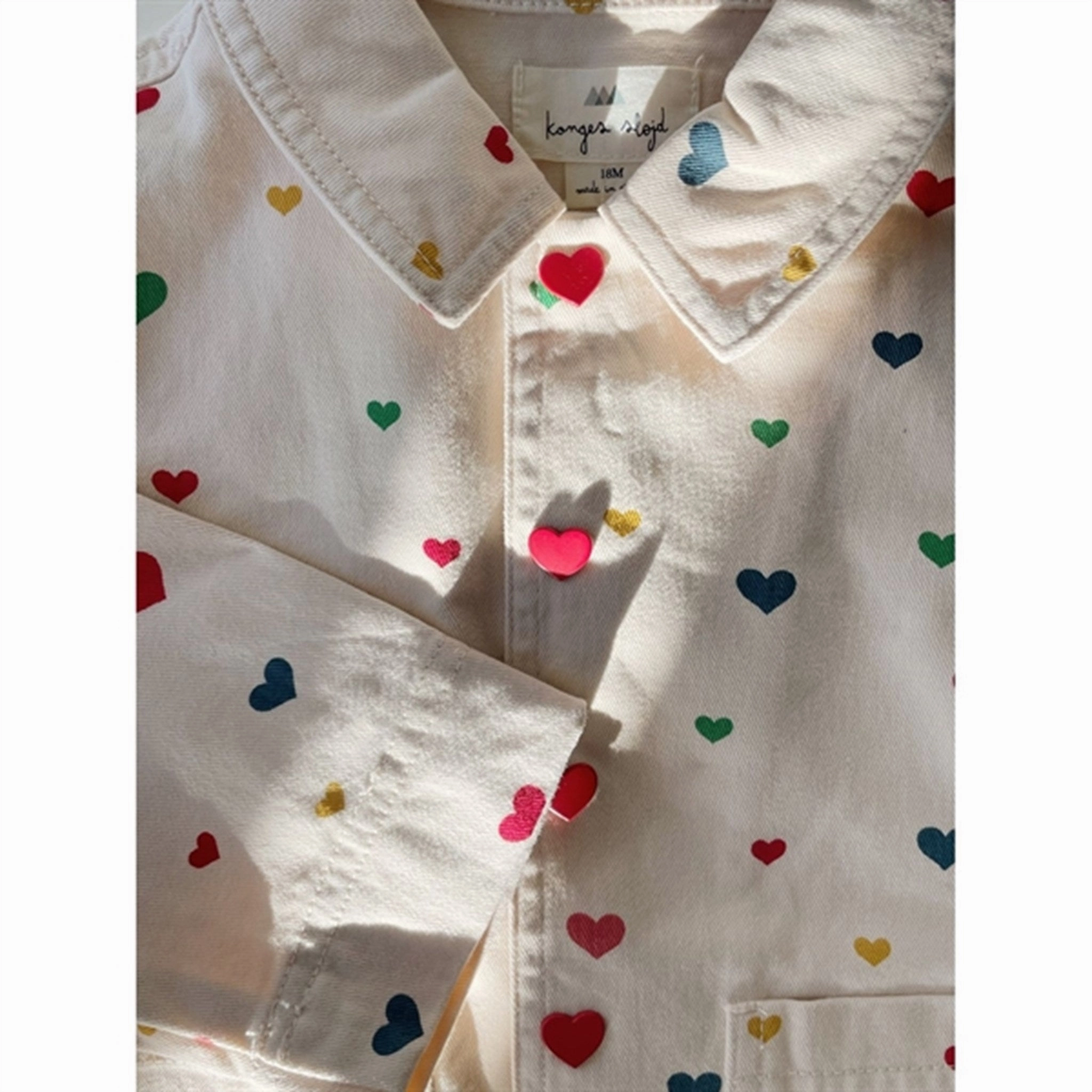 Statement Konges Sljd Multi Heart Blush Fen Shirt Jacket