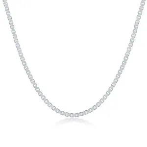 Sterling Silver 1.8mm Box Chain, 20"