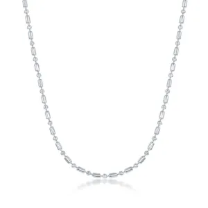 Sterling Silver 1.9mm 1 1 Bead Chain, 7"