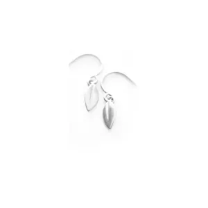 Sterling Silver Mini Leaf Earrings