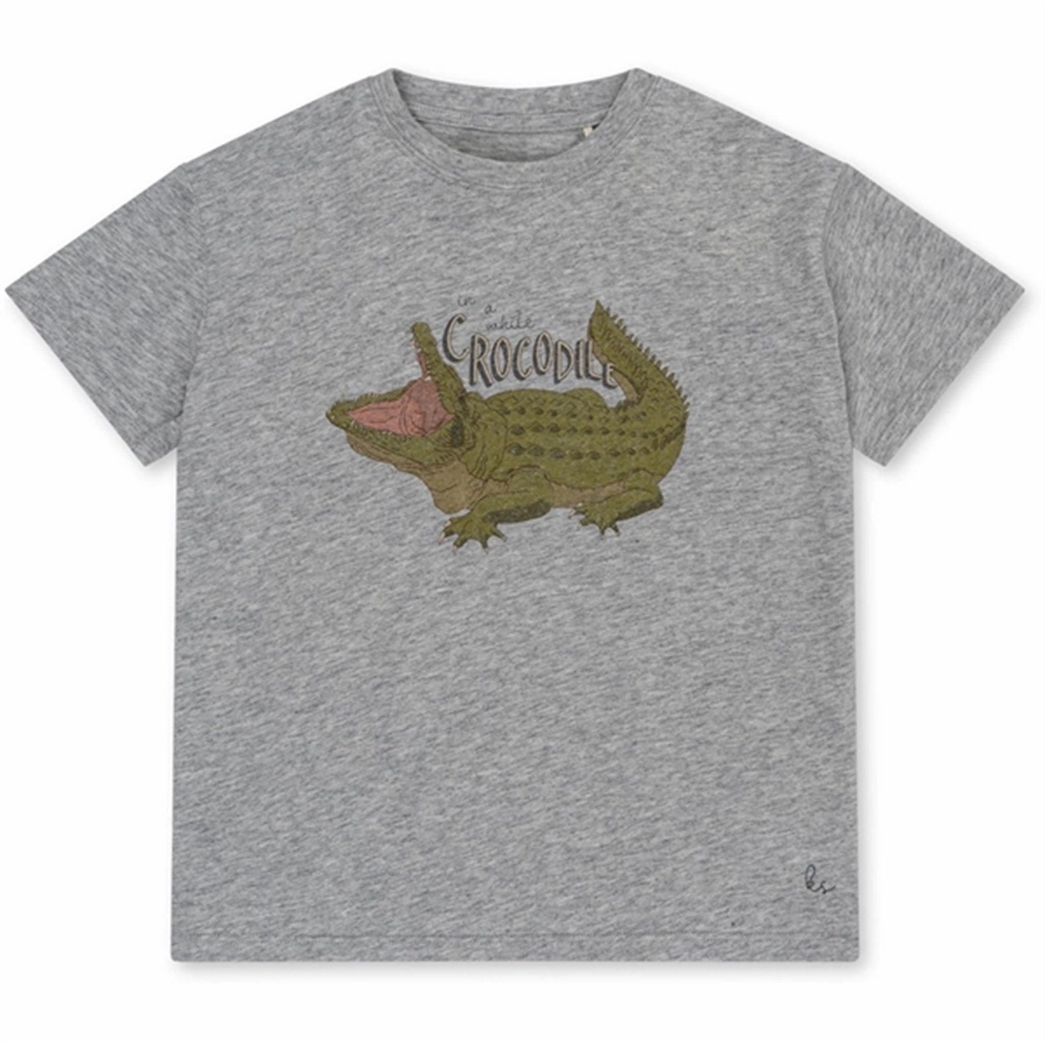 Stitch Konges Sljd Grey Melange Famo T-shirt Polyester
