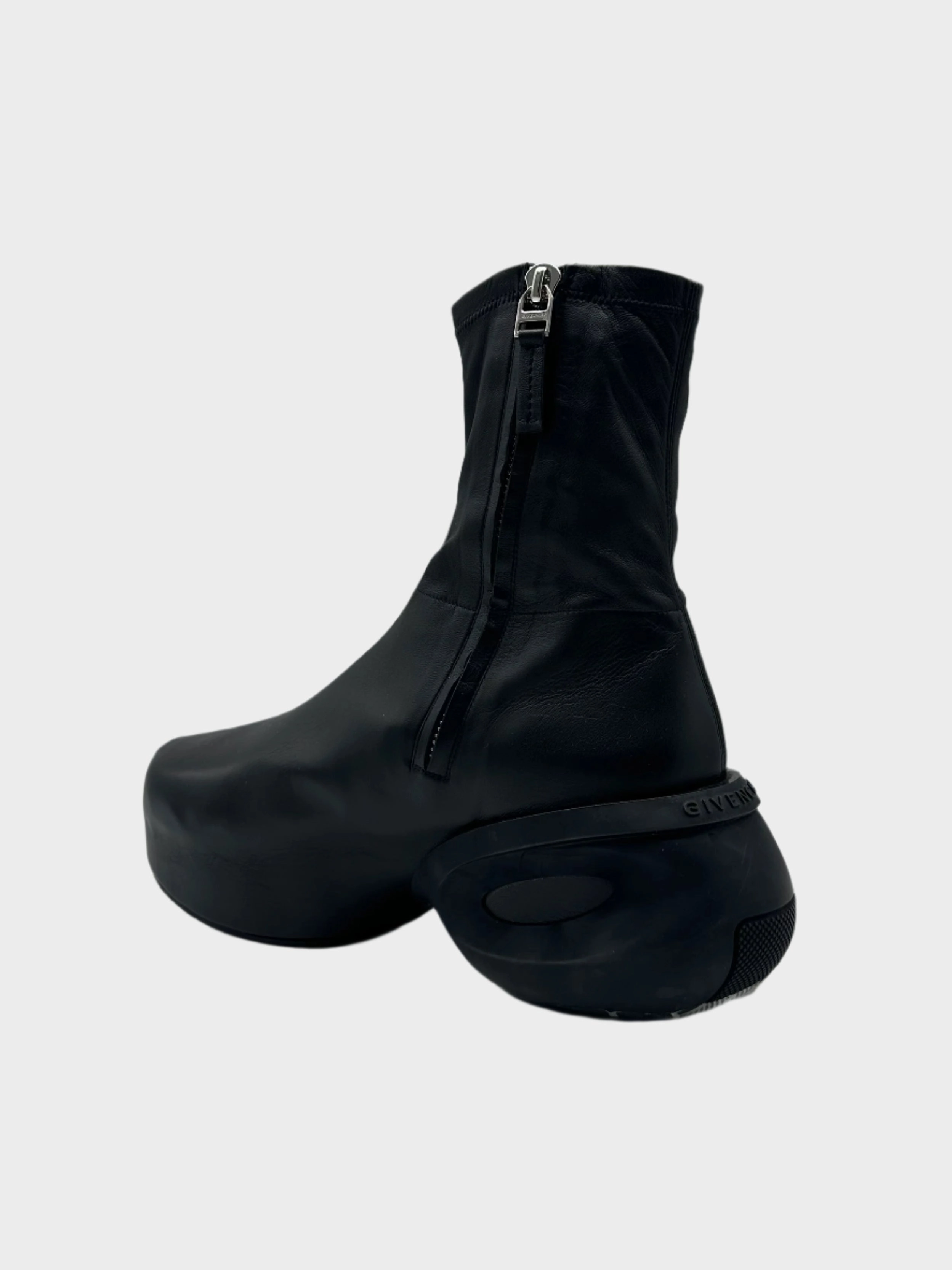 Stivali Show In Pelle Nera Con Suola Flat new arrival nike sandals for men new album releases this week