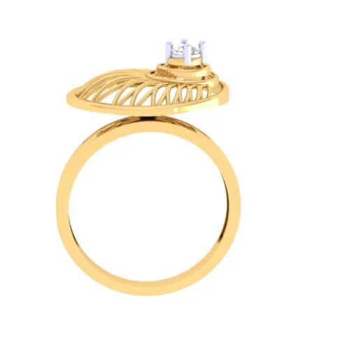 Stone-studded Impeccable Gold Earring