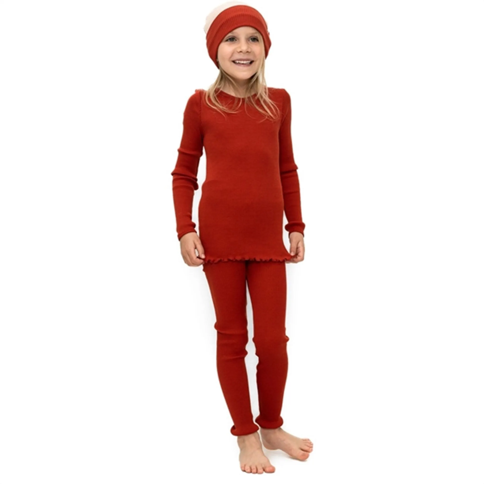 Stretchy Minimalisma Bieber Leggings Poppy Red