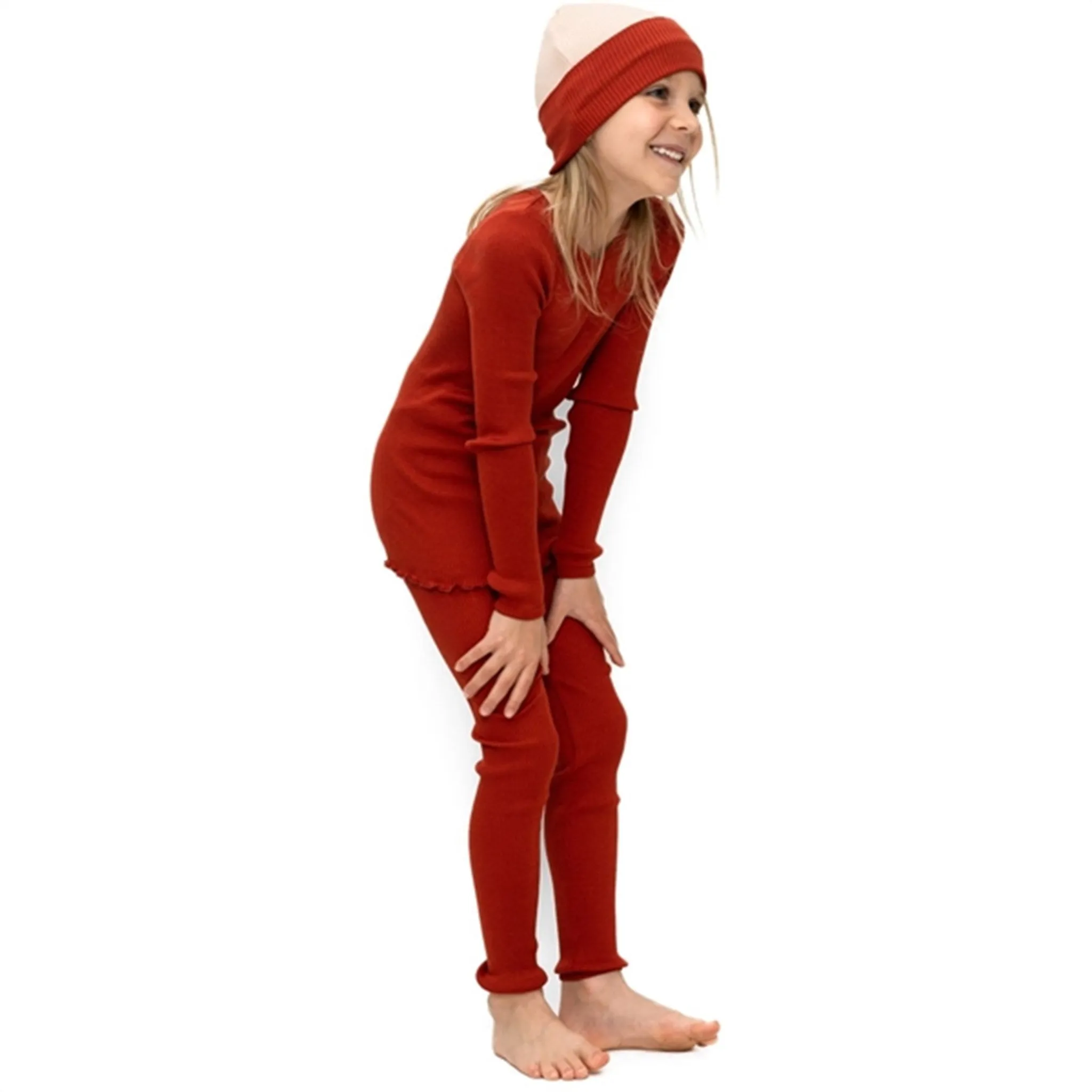 Stretchy Minimalisma Bieber Leggings Poppy Red