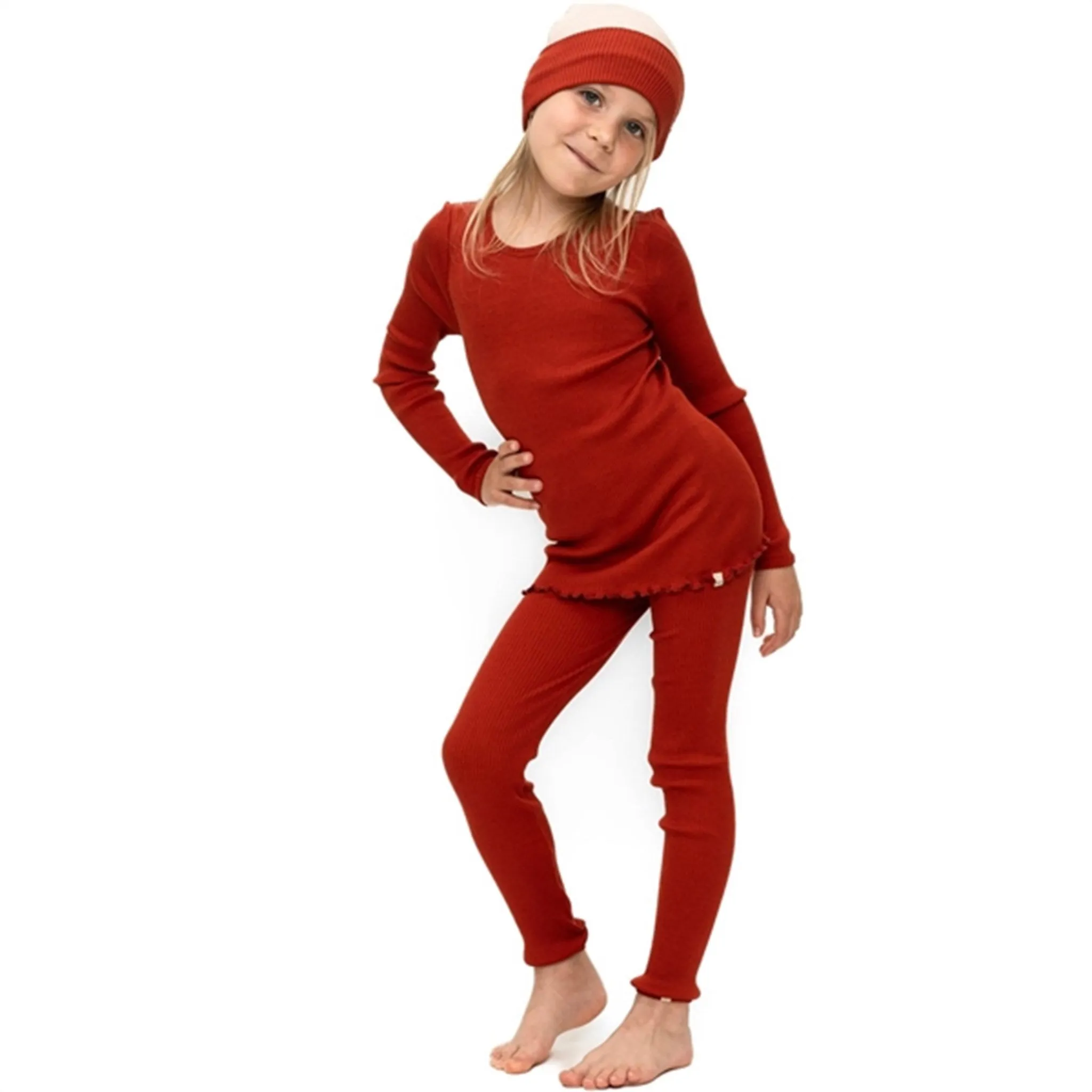 Stretchy Minimalisma Bieber Leggings Poppy Red