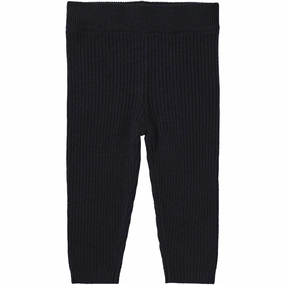 Stretchy FUB Dark Navy Baby Legging Texture