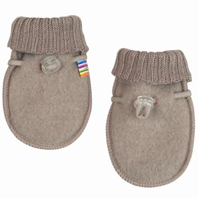 Stretchy Joha Mittens Wool Sesame Formal