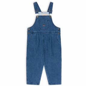 Stretchy Konges Sljd Denim Blue Cherry Magot Overalls Gots Refined