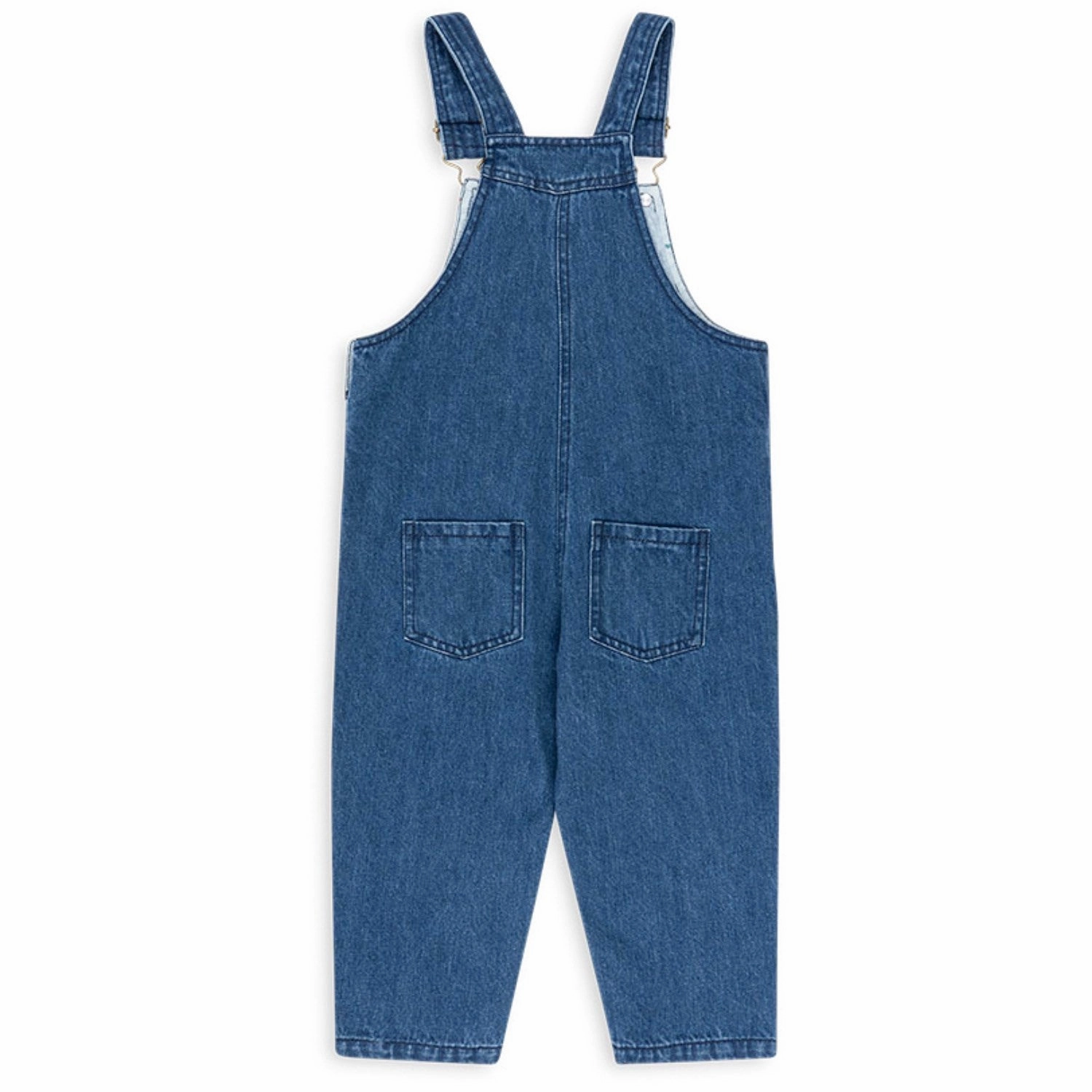 Stretchy Konges Sljd Denim Blue Cherry Magot Overalls Gots