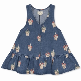 Stretchy Konges Sljd Kitty Bow Magot Dress Hem