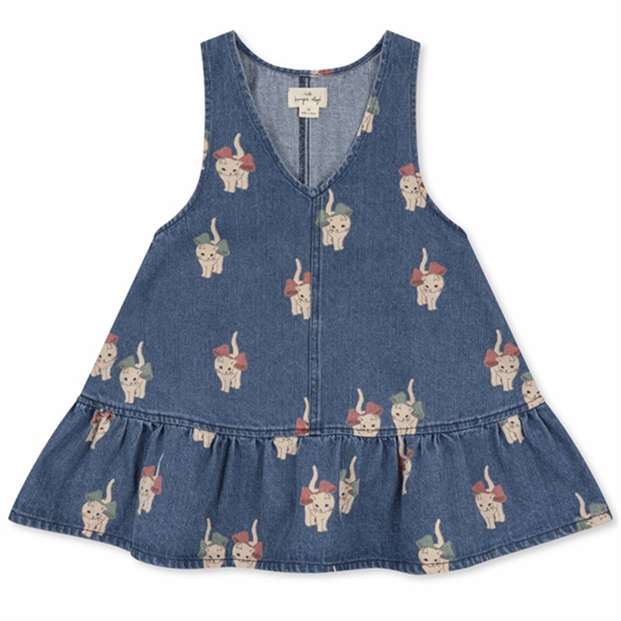 Stretchy Konges Sljd Kitty Bow Magot Dress Hem