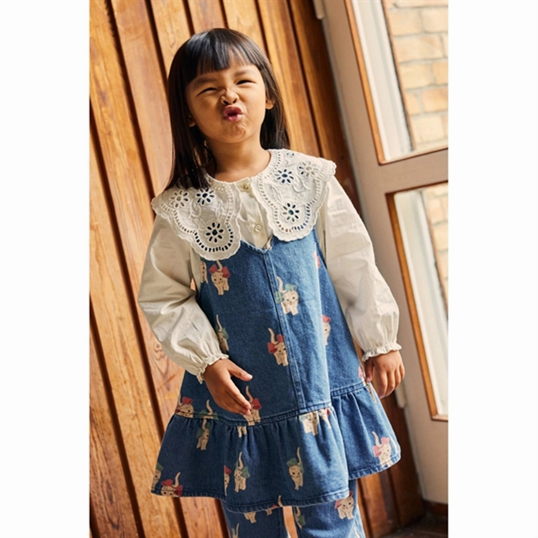 Stretchy Konges Sljd Kitty Bow Magot Dress