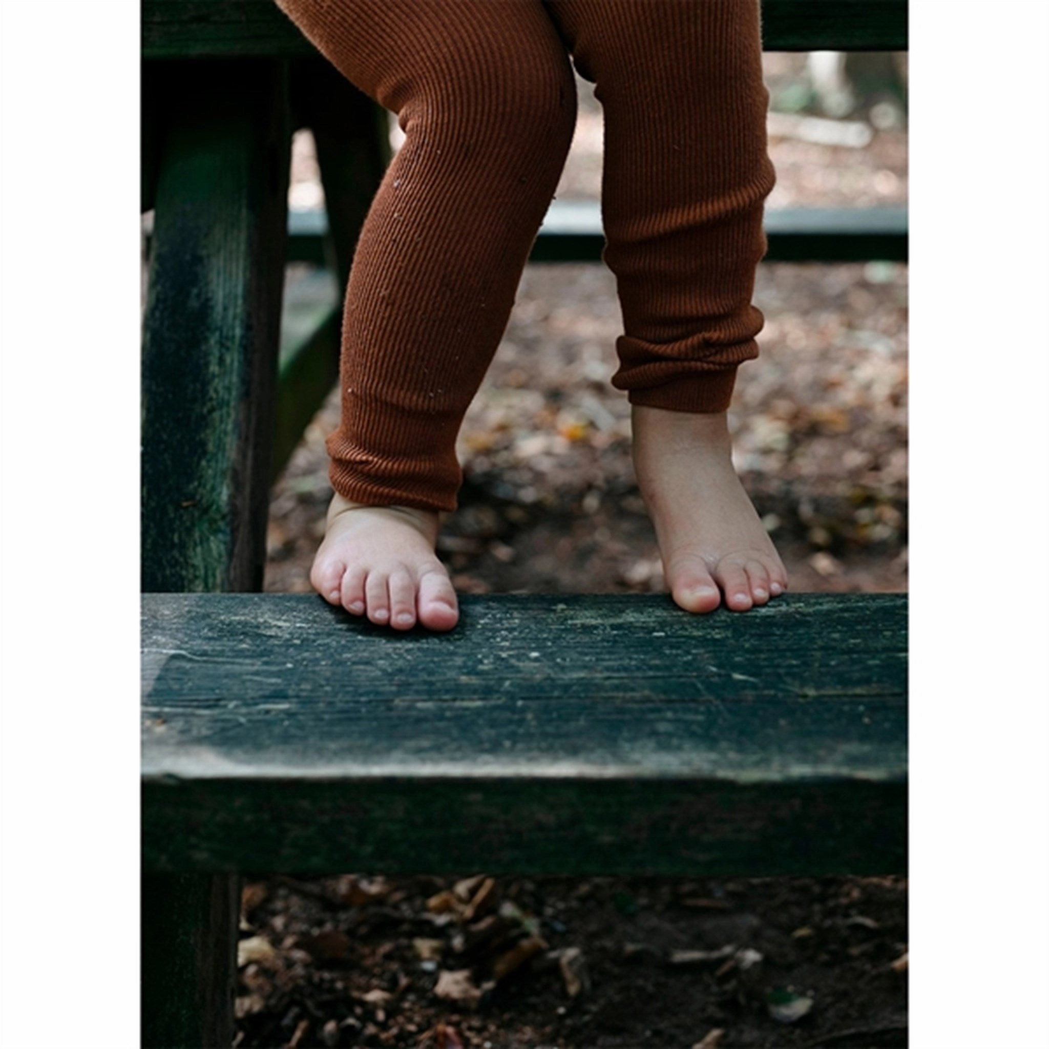 Stretchy Silly Silas Footless Tights Cinnamon