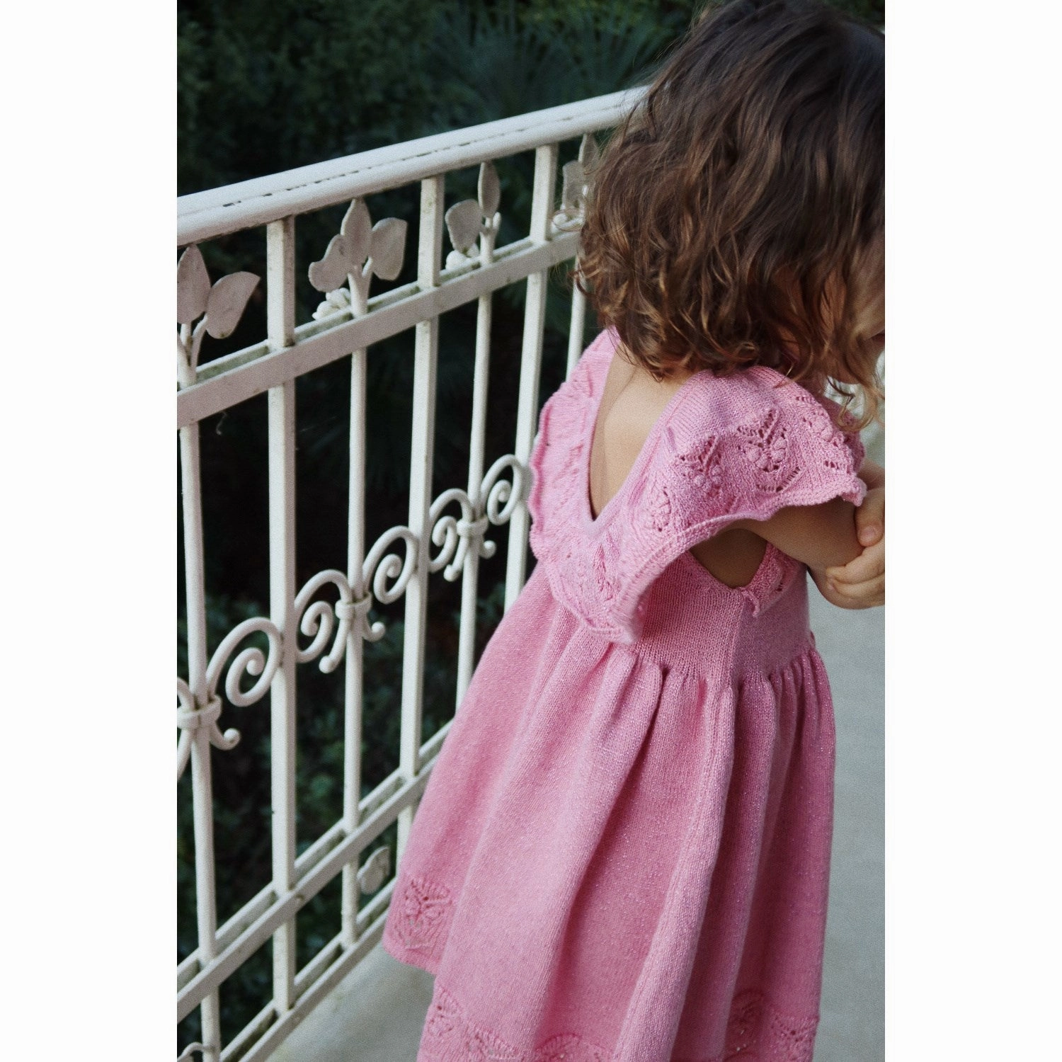 Style Konges Sljd Powder Pink Cabby Knit Dress