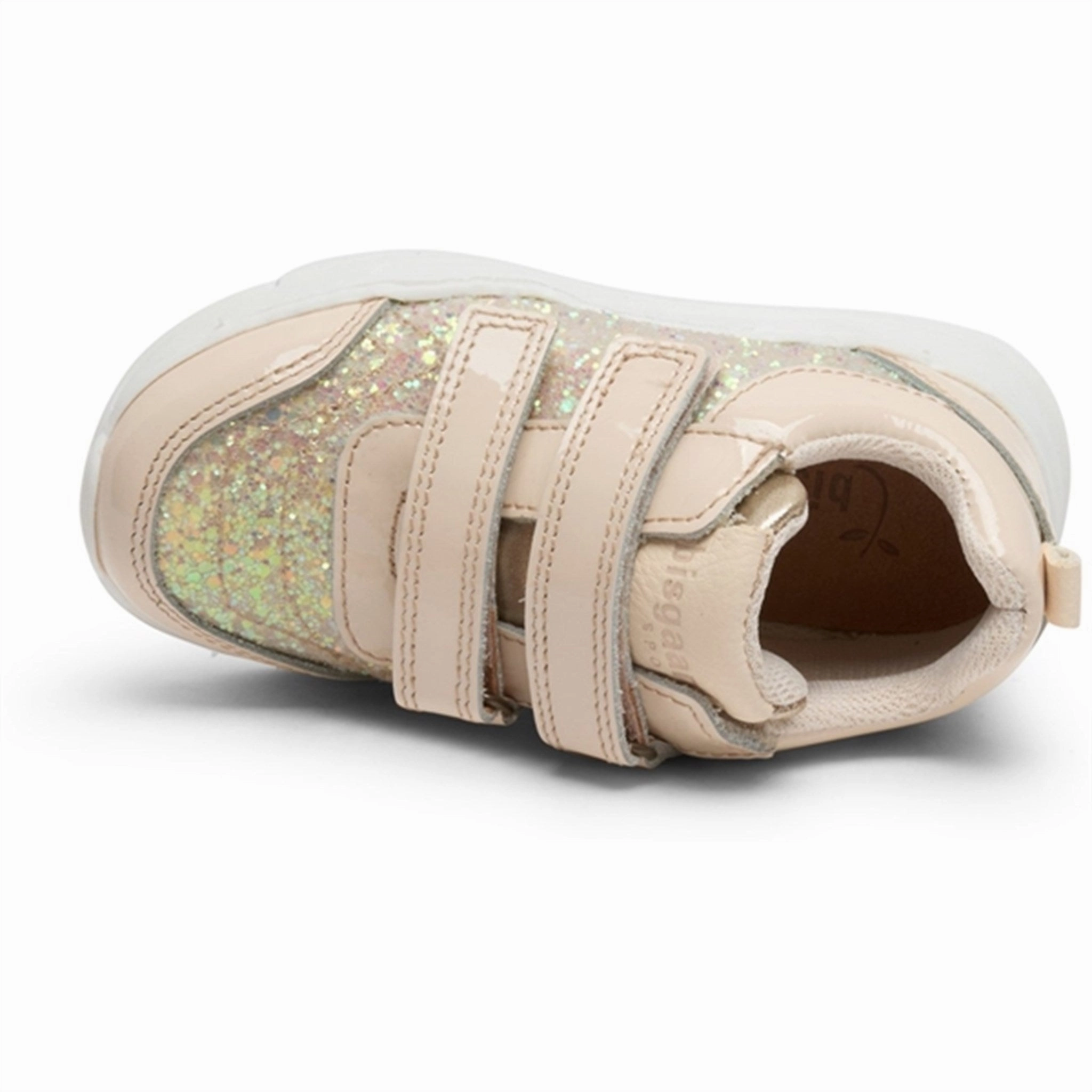 Stylish shoes Bisgaard Jess Velcro shoe Patent Vanilla