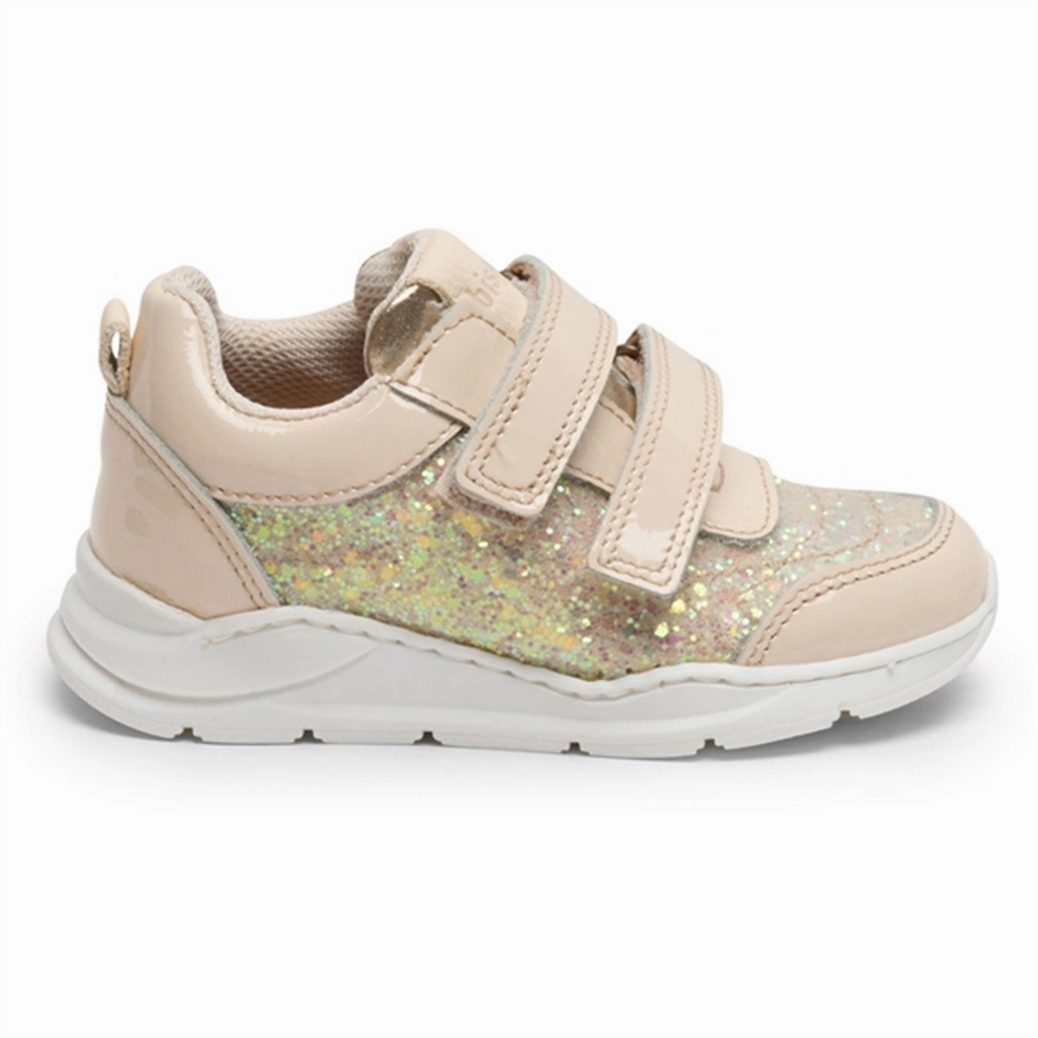 Stylish shoes Bisgaard Jess Velcro shoe Patent Vanilla