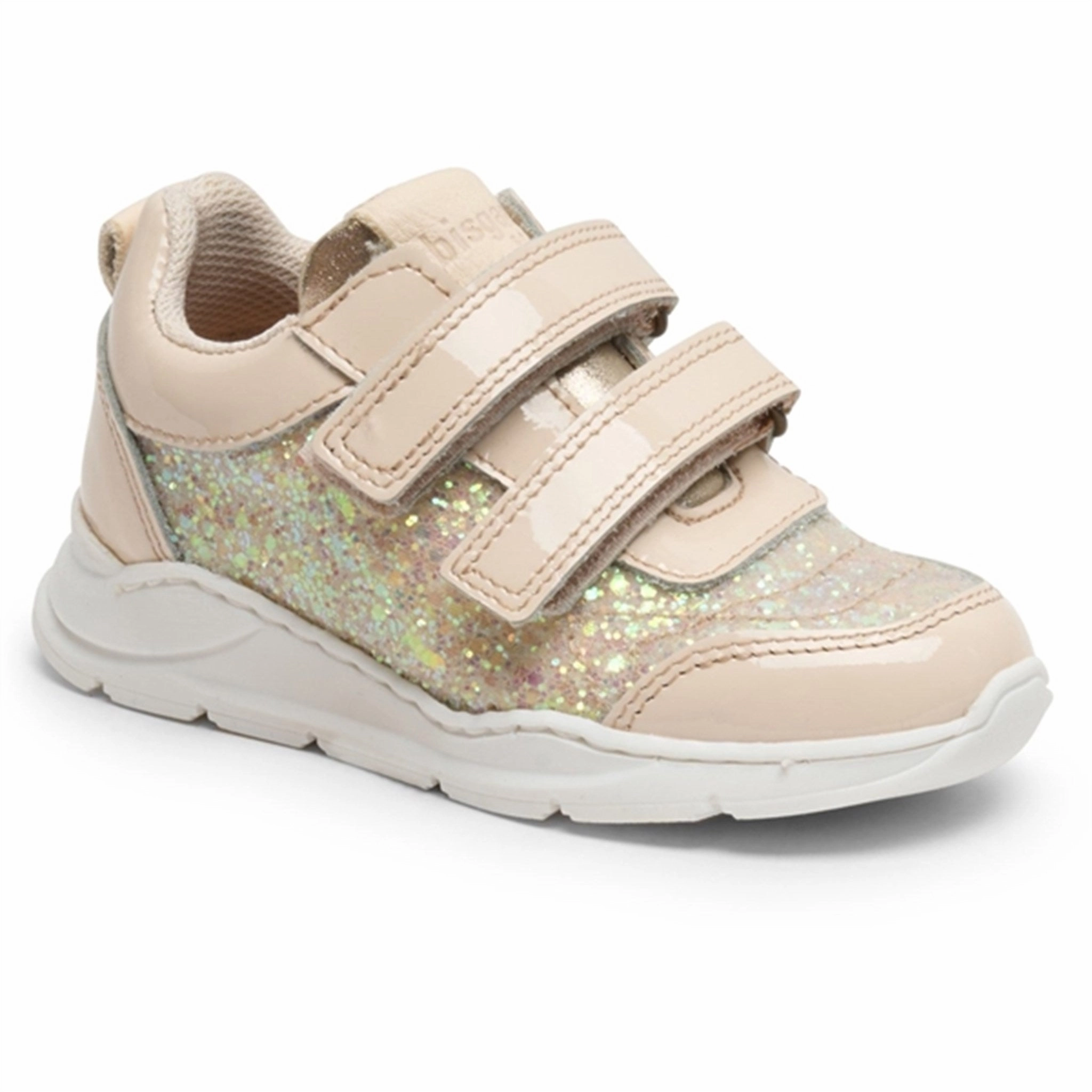Stylish shoes Bisgaard Jess Velcro shoe Patent Vanilla Everyday shoes