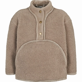 Suede MarMar Bonded Teddy Sandy Shores Joy Fleece Jacket Button