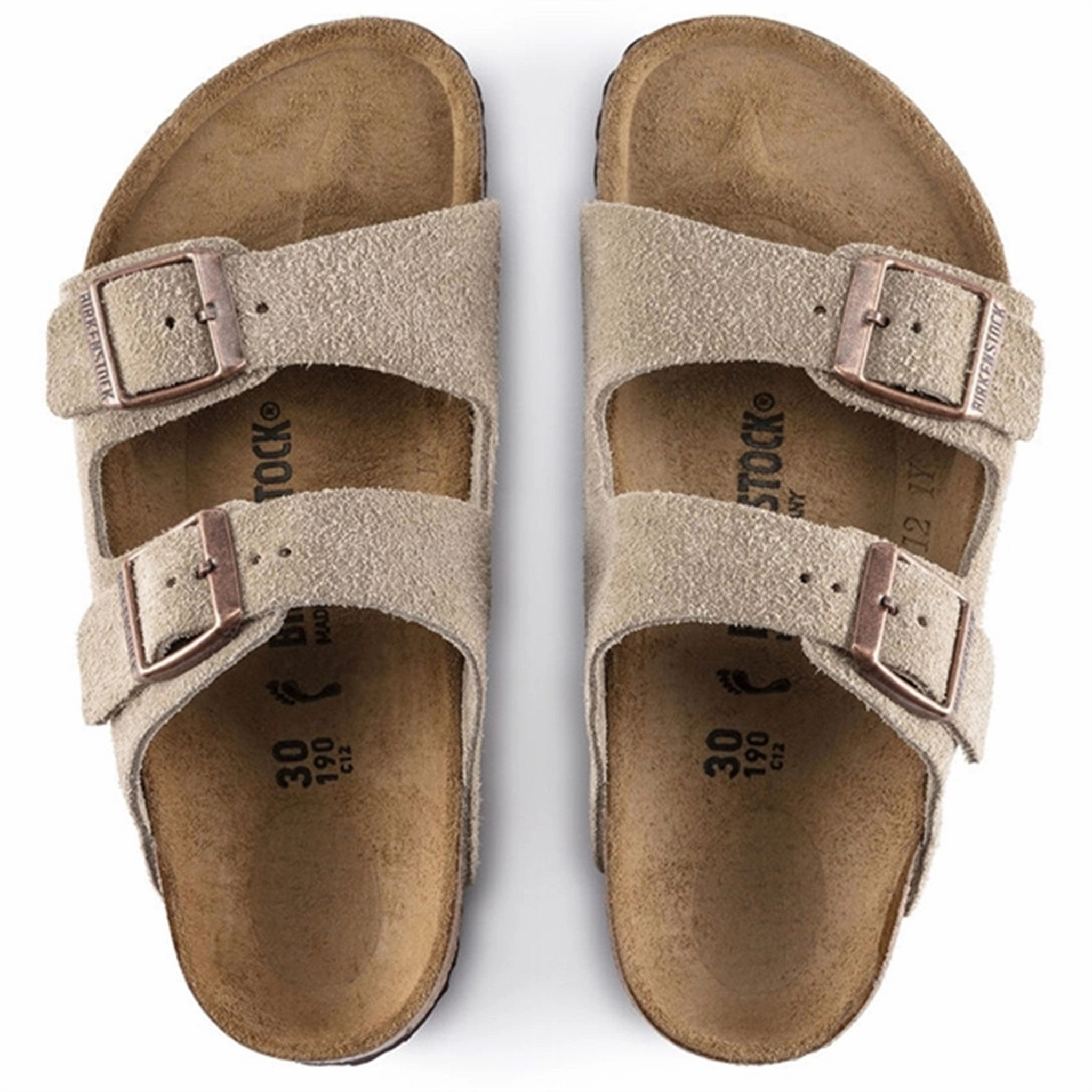 Suede shoes Birkenstock Arizona Kids LEVE Taupe Sandals