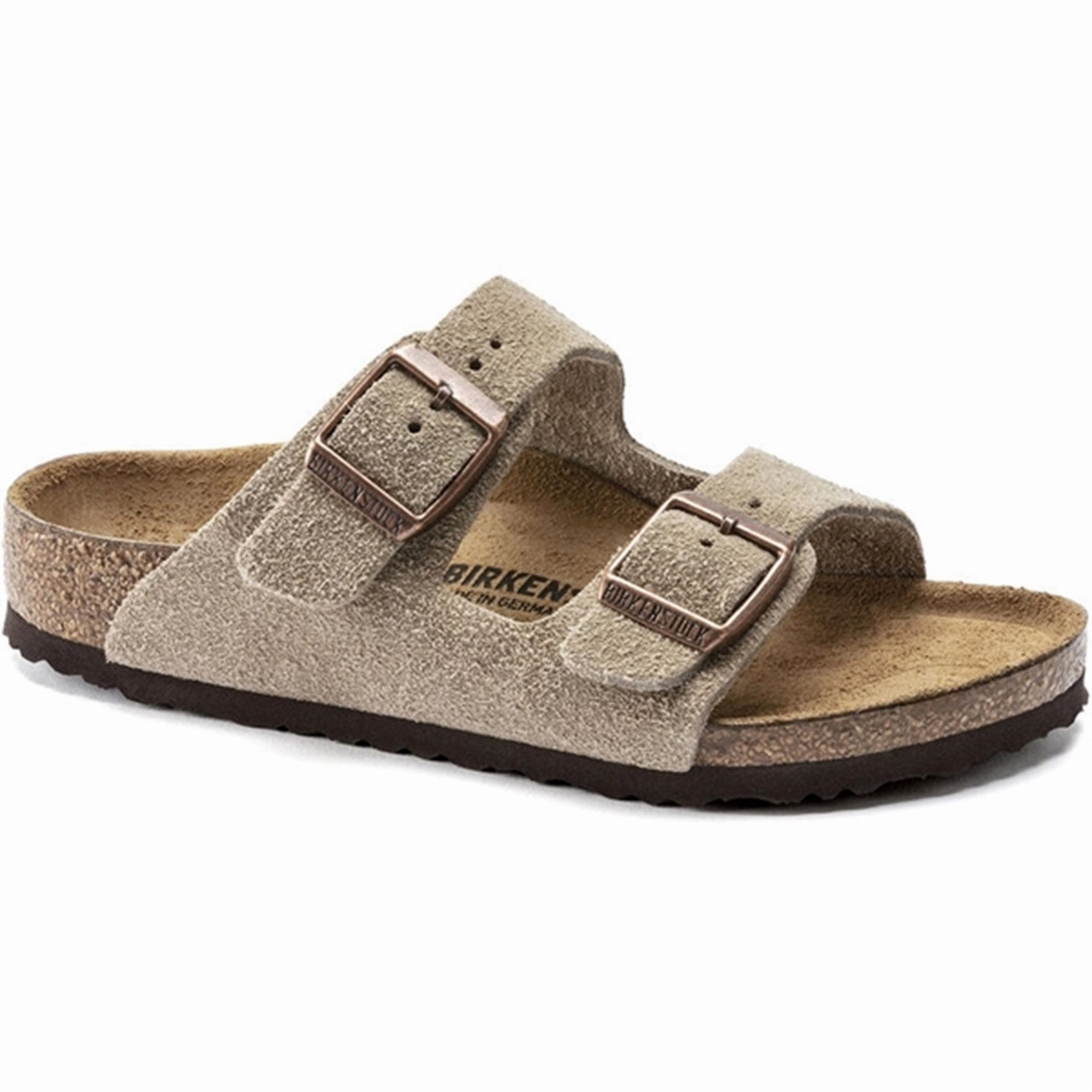 Suede shoes Birkenstock Arizona Kids LEVE Taupe Sandals