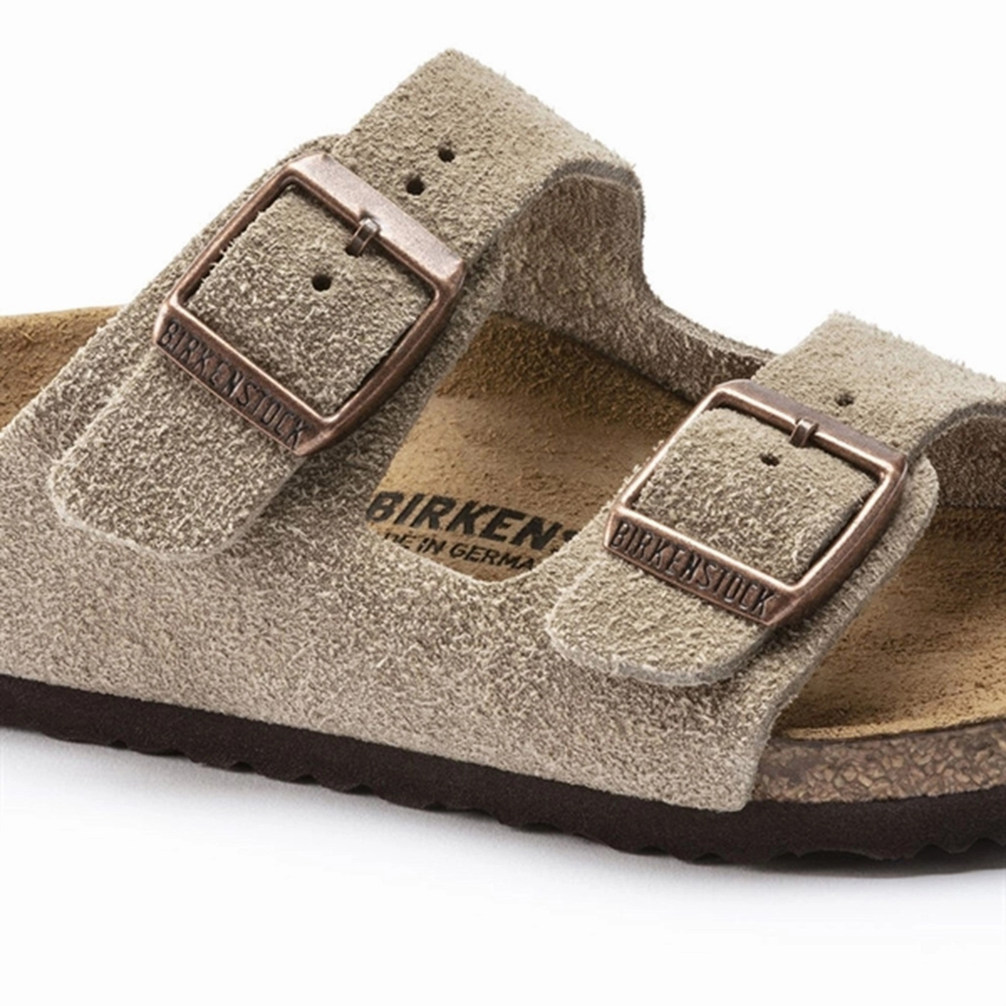 Suede shoes Birkenstock Arizona Kids LEVE Taupe Sandals