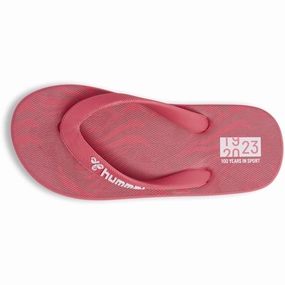 Suede shoes Hummel Flip Flop JR Shell Pink Slippers