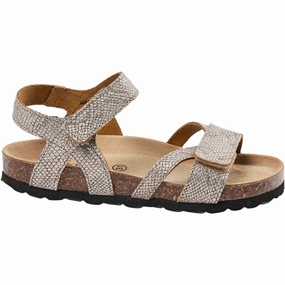 Suede shoes Sofie Schnoor Sandal Antique Silver Comfortable shoes