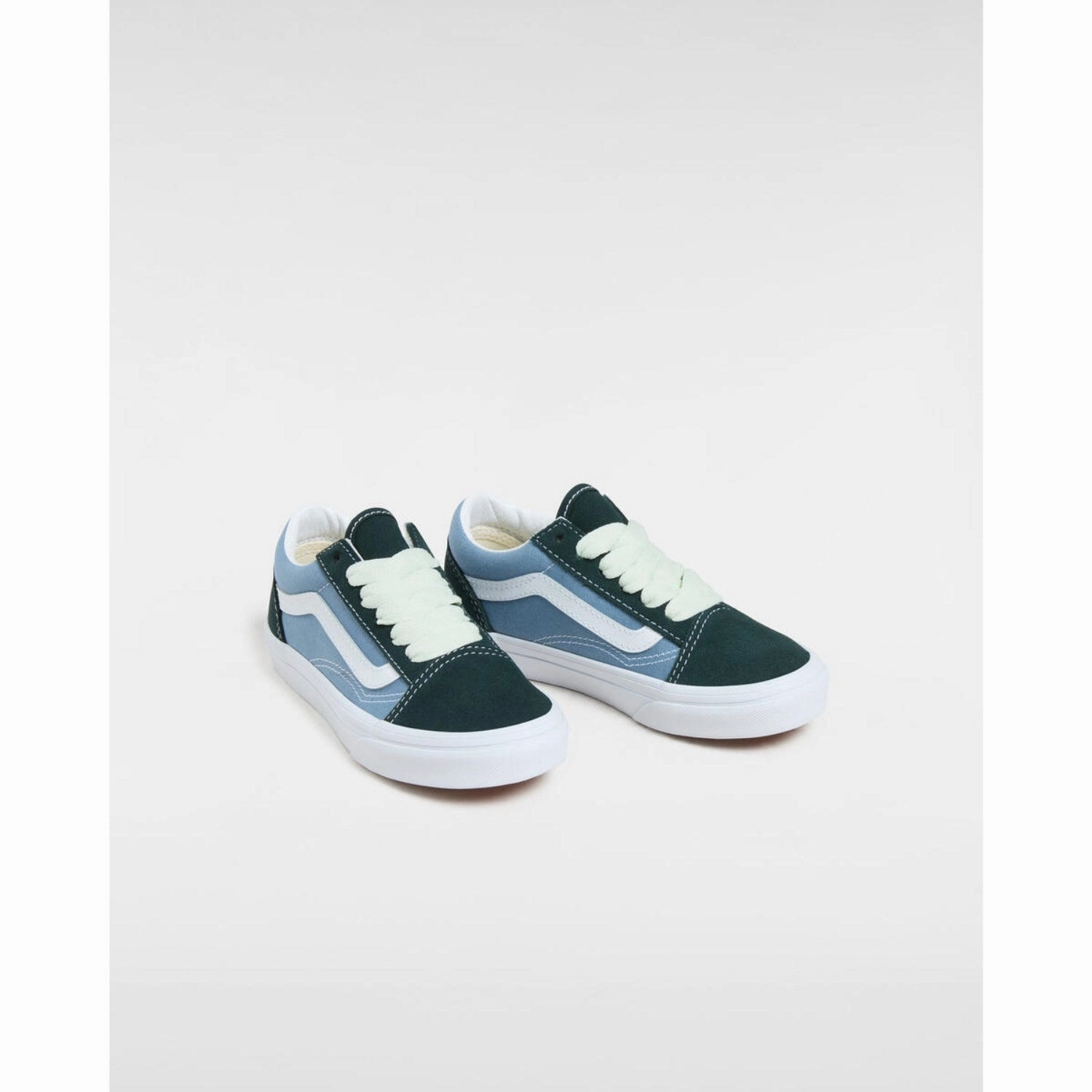 Suede shoes VANS Green/Blue Old Skool 2-Tone