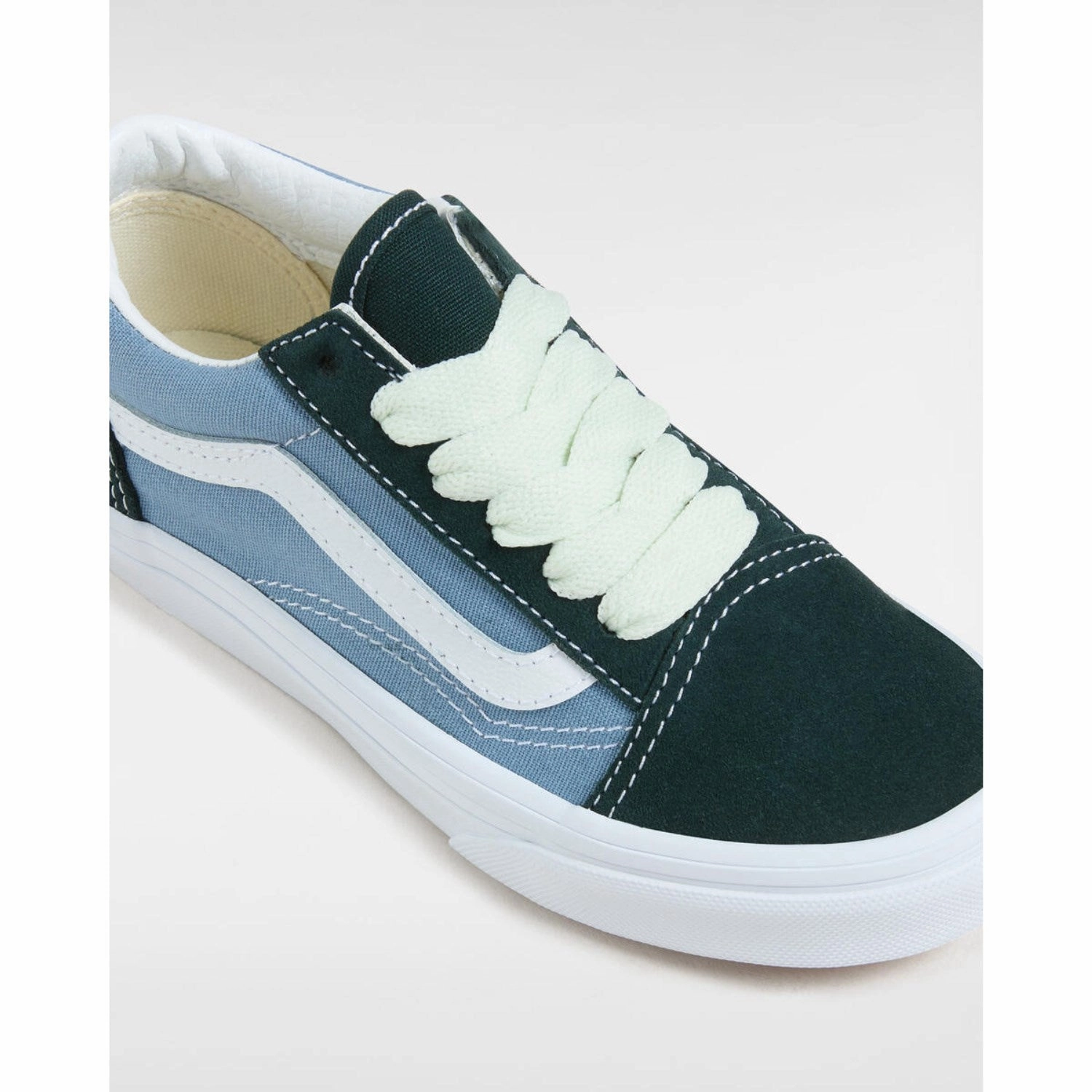 Suede shoes VANS Green/Blue Old Skool 2-Tone