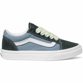 Suede shoes VANS Green/Blue Old Skool 2-Tone Breathable shoes